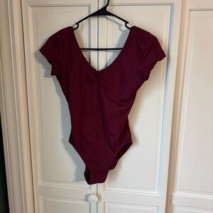 Bloch Maroon One Piece Bodysuit